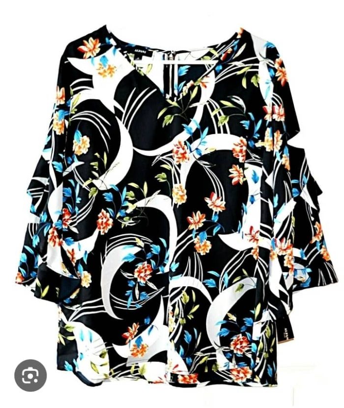 Alfani Plus Size Women Floral Top. US 1X, 3X, & S Available - Image 3