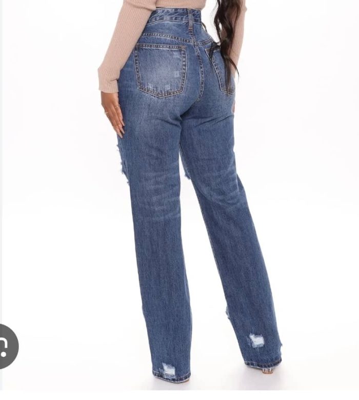 Fashion Nova Distressed Boyfriend Jeans. 15 - Image 2