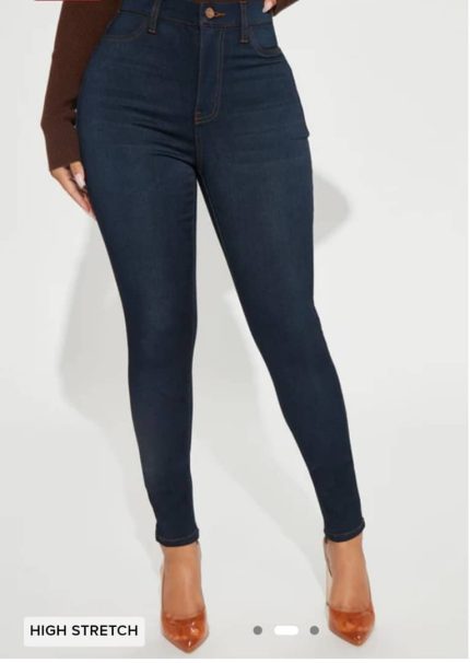 Fashion Nova Petite Eva Super Soft Curvy Skinny Jean. US 11, 15