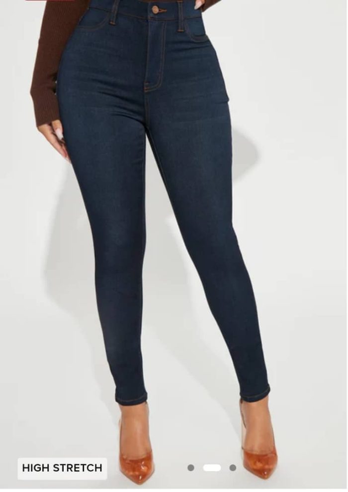 Fashion Nova Petite Eva Super Soft Curvy Skinny Jean. US 11, 15