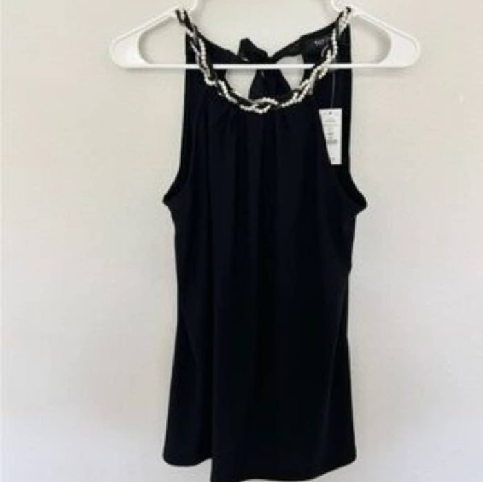 White House Black Market Pearl Top. US M