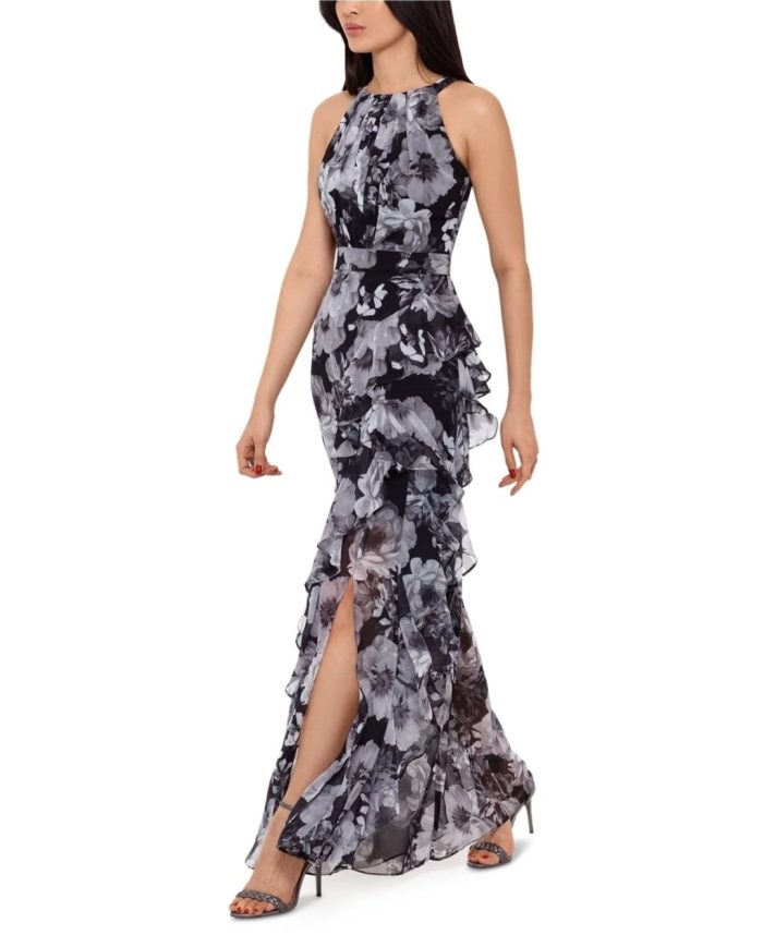 Betsy & Adam Evening Dress. US 10 Available - Image 2
